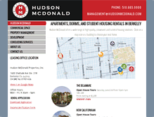 Tablet Screenshot of hudsonmcdonald.com